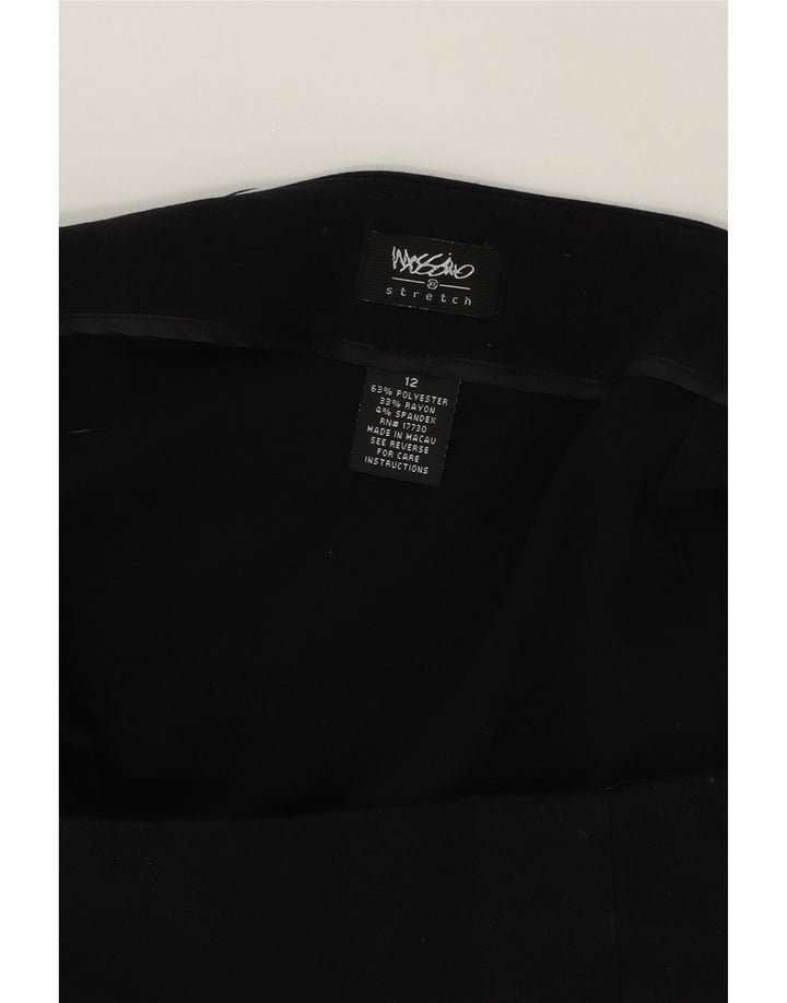 MOSSIMO Womens Mini Skirt US 12 Large W34 Black Polyester Vintage Mossimo and Second-Hand Mossimo from Messina Hembry 