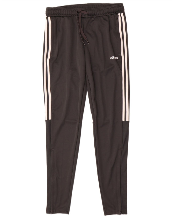 Adidas Mujer Climalite Chándal Pantalones UK 8/10 Pequeño Gris Poliéster