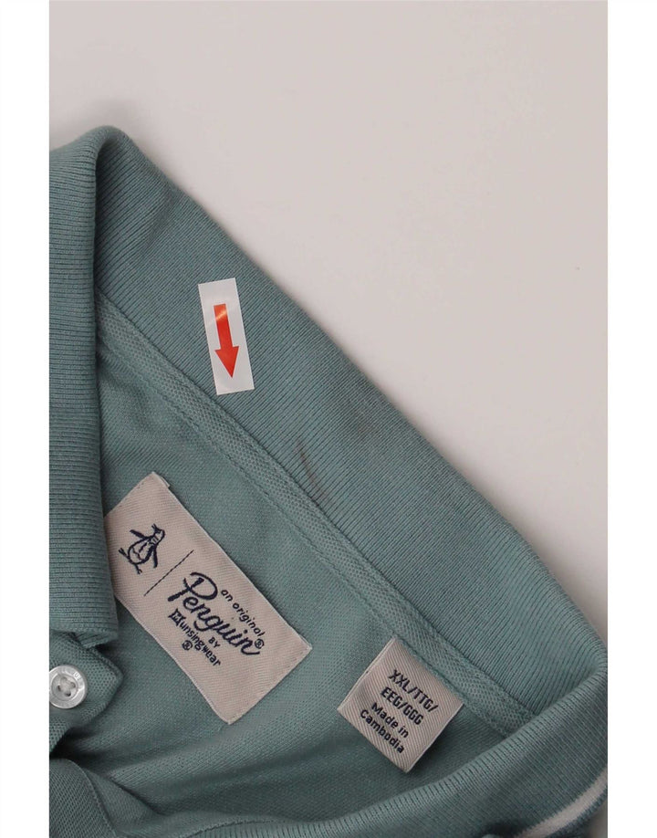 Polo Penguin para hombre 2XL Algodón azul