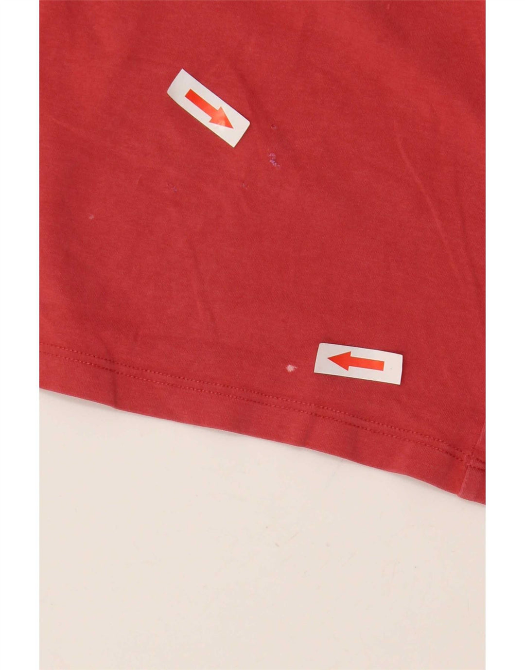 Max Mara Top corto sin mangas de fin de semana para mujer Reino Unido 44 Algodón rojo grande