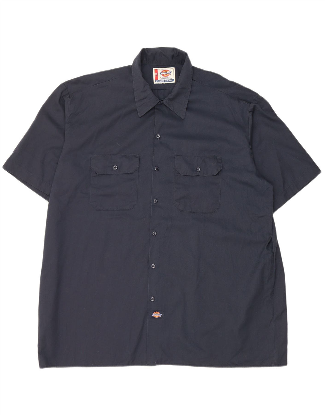 DICKIES Camisa Manga Corta Hombre 2XL Azul Marino Poliéster