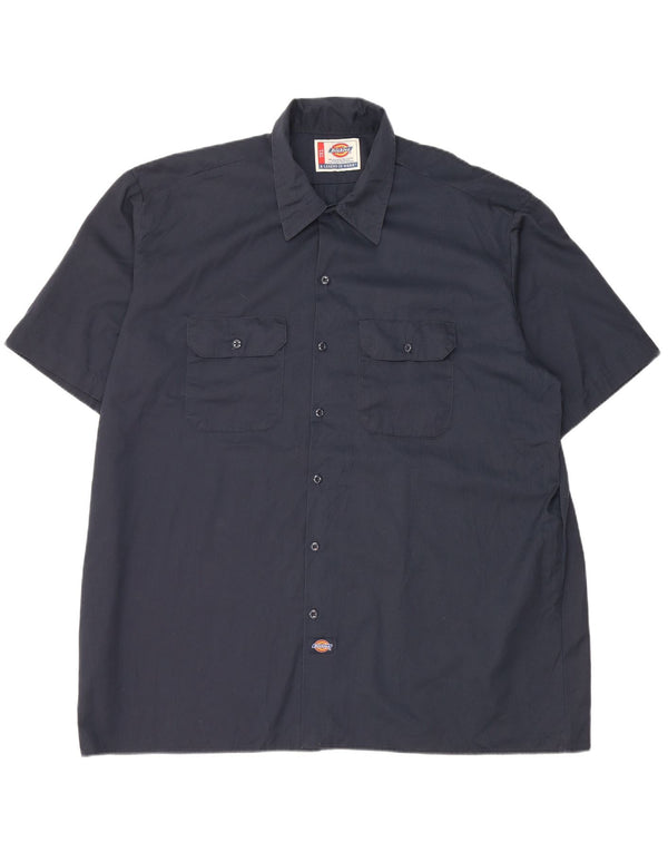 DICKIES Camisa Manga Corta Hombre 2XL Azul Marino Poliéster
