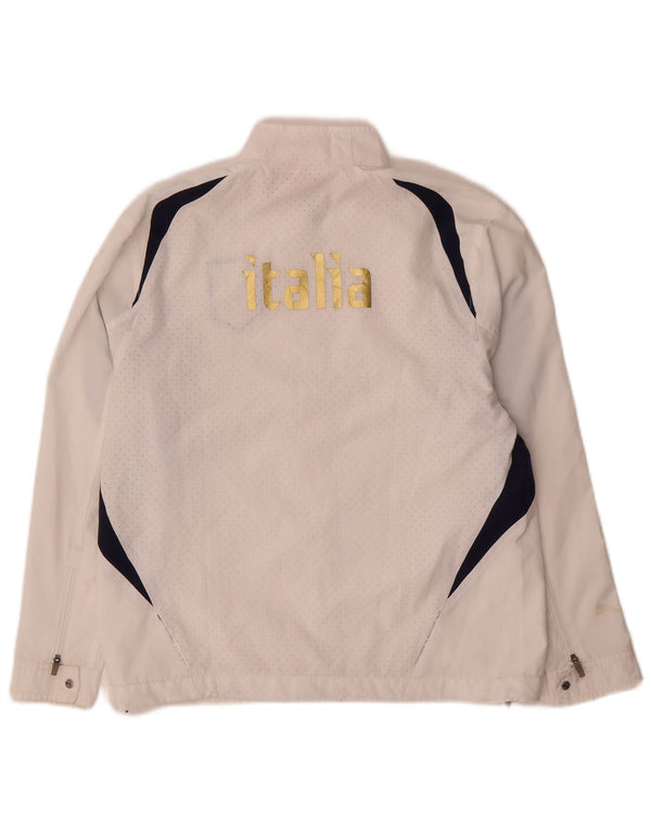 Puma Boys Italia Graphic Chándal Top Chaqueta 11-12 años Blanco Colorblock