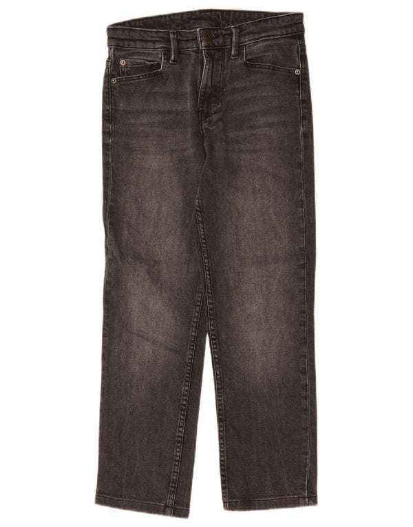 Massimo Dutti Vaqueros Cropped Mujer EU 34 2XS W24 L22 Gris Algodón