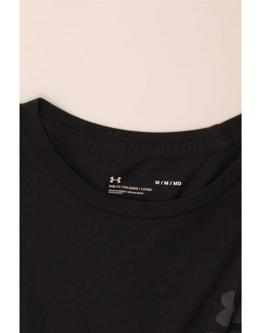 Under Armour Hombre Camiseta Manga Larga Mediano Negro