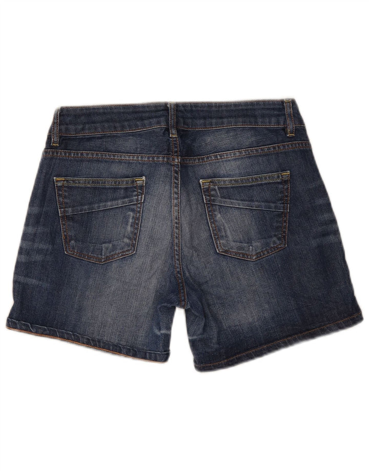 Massimo Dutti Shorts Vaqueros Mujer EU 38 Small W28 Azul Algodón