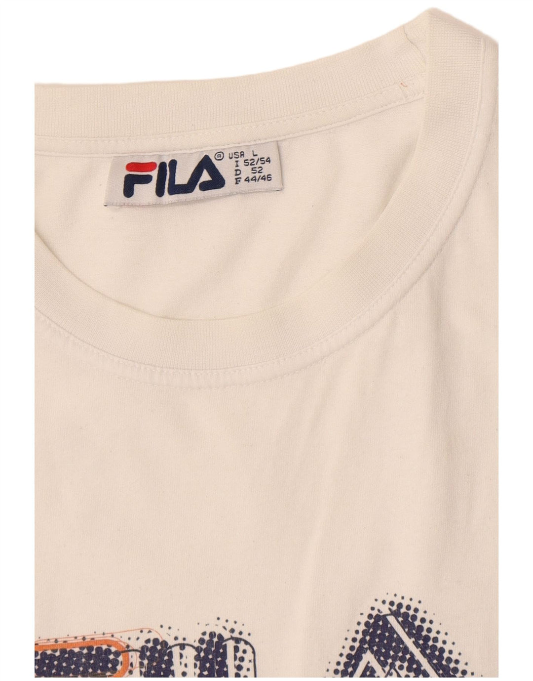 Fila - Camiseta gráfica para hombre, talla grande, color blanco
