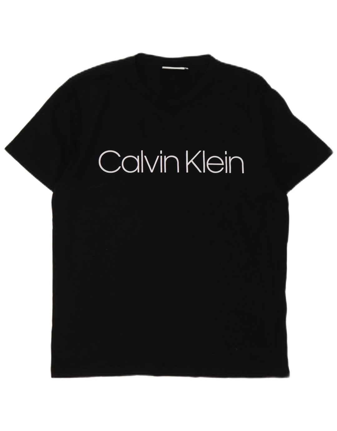CALVIN KLEIN Camiseta gráfica para hombre Top Medium Black Cotton
