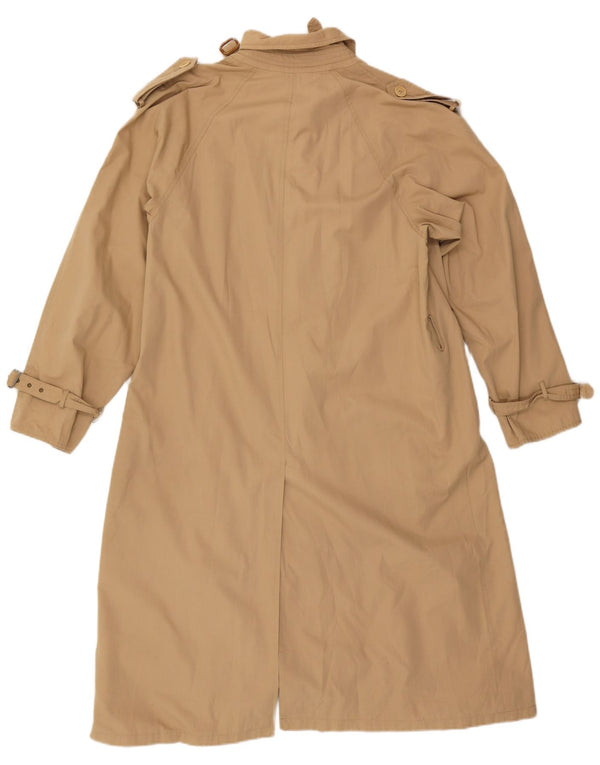 Vintage hombres gabardina Reino Unido 38 medio beige clásico