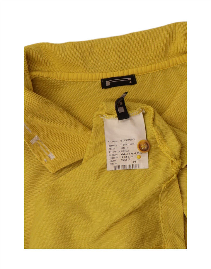 Polo Pirelli Hombre Algodón Amarillo Medio