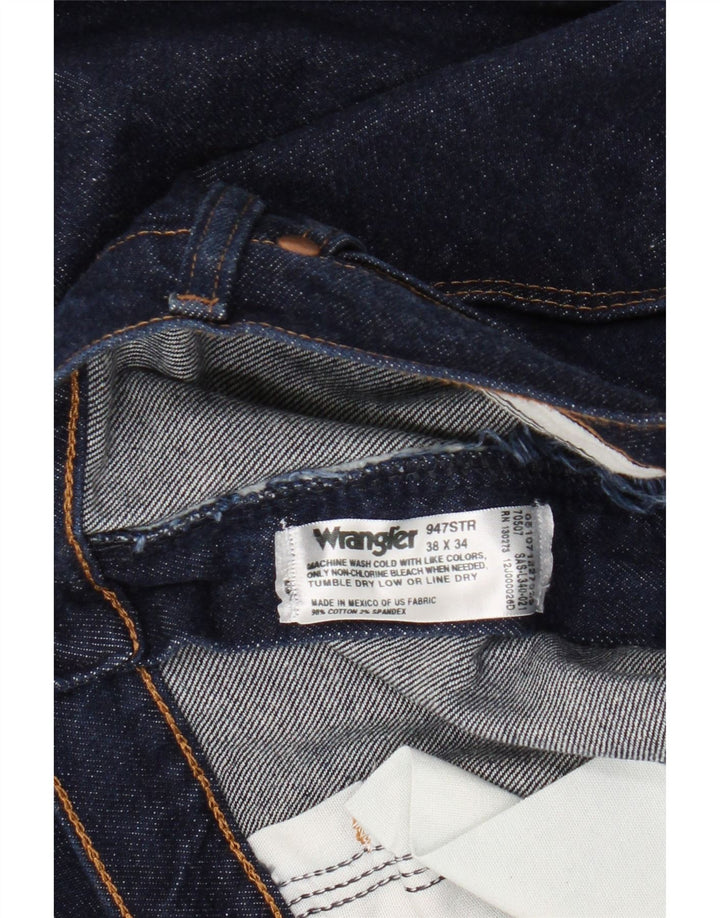 Vaqueros Wrangler Hombre Rectos W38 L34 Algodón Azul Marino