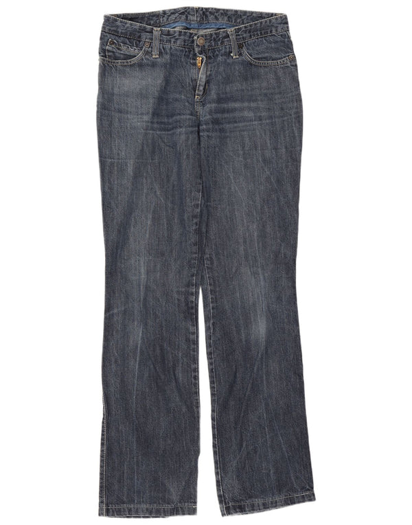 Vaqueros Benetton Mujer Rectos IT 42 Medium W30 L31 Azul Marino Algodón