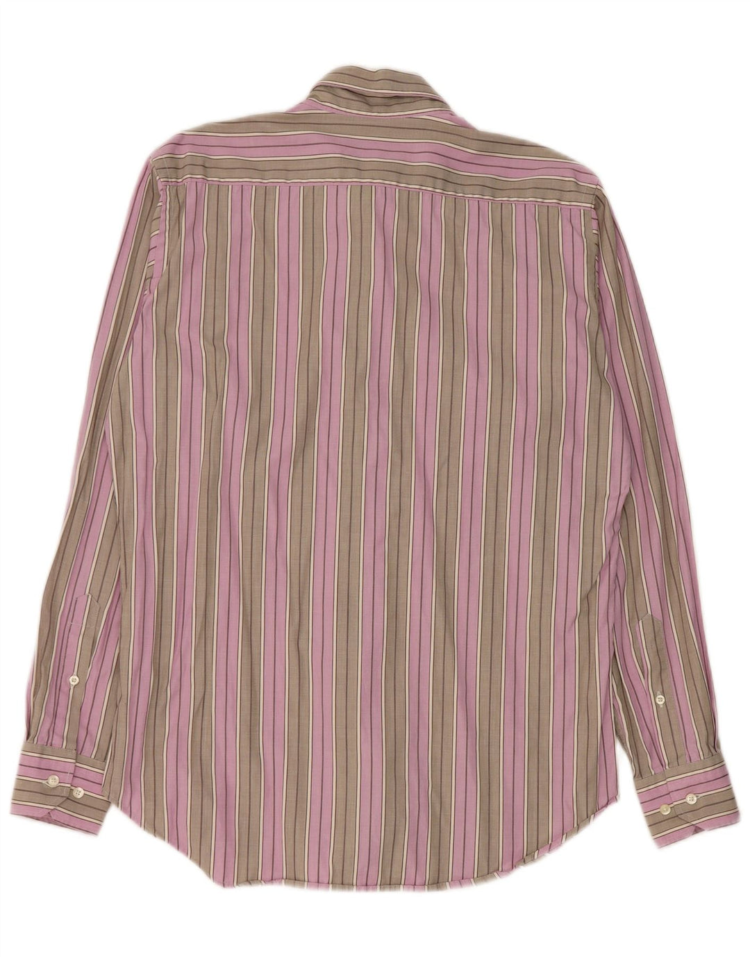 Camisa Etro Hombre Talla 40 Algodón Rayas Gris Medio