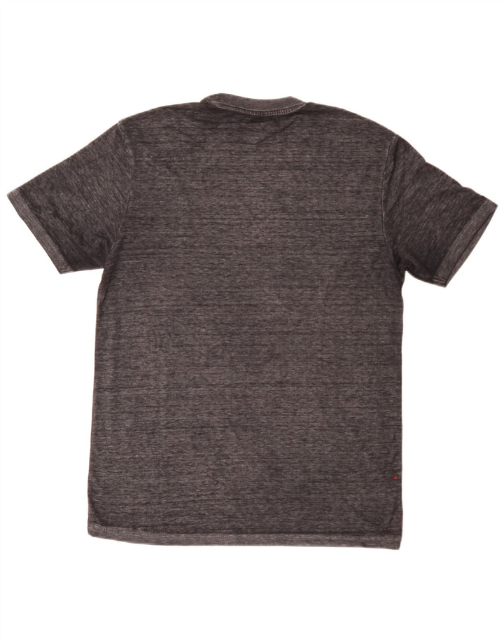 Hard Rock Cafe Hombres Malta Graphic Camiseta Top Algodón Gris Medio