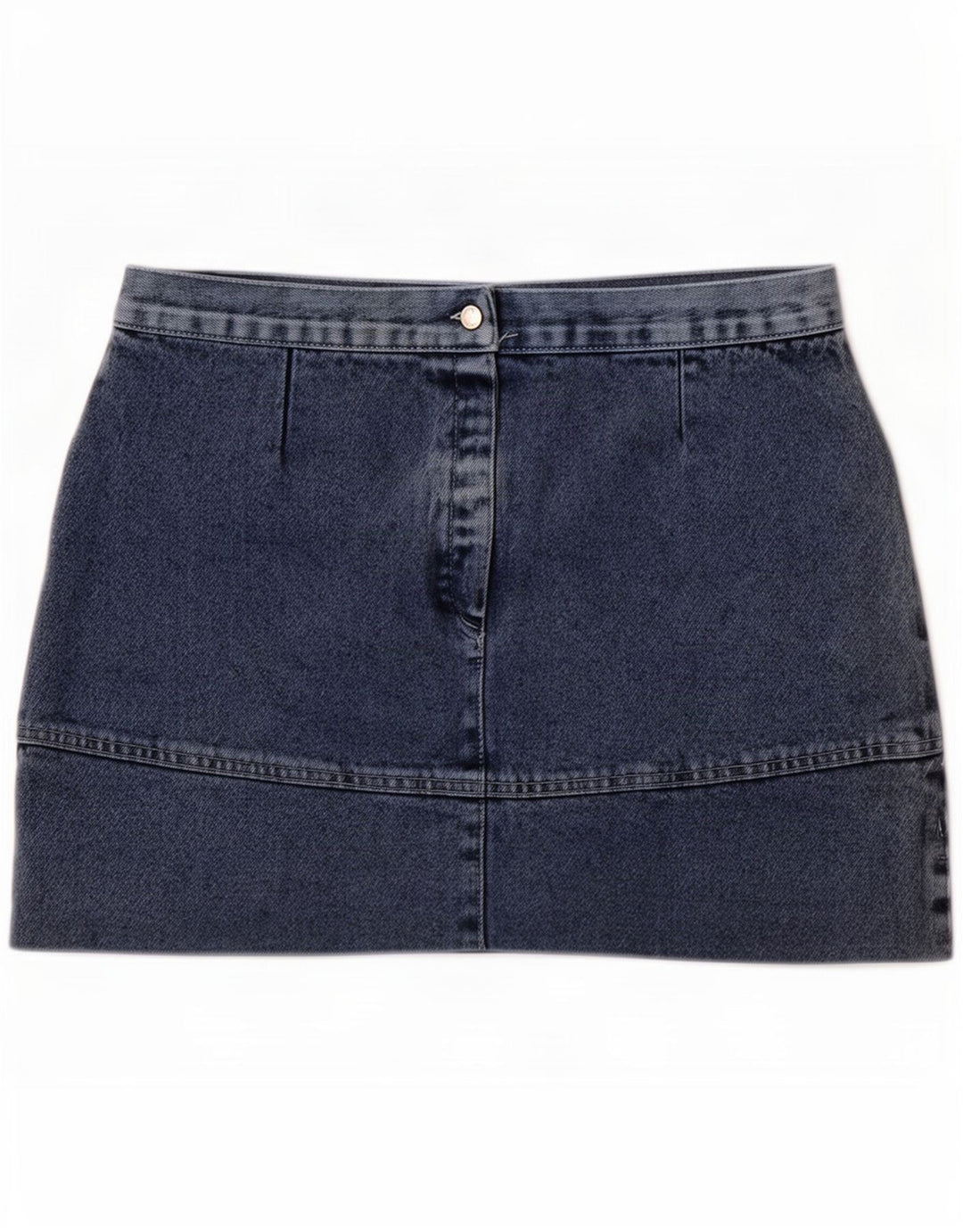 Vintage mujer mini falda de mezclilla IT 44 Medio W30 Algodón Azul