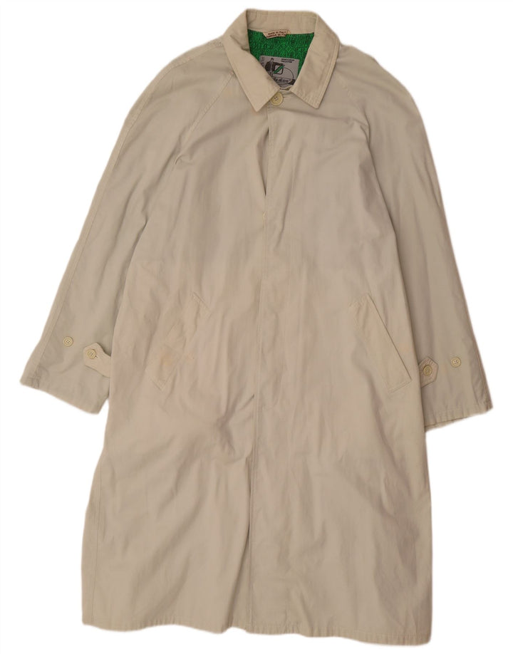 Abrigo Stratos para hombre Reino Unido 40 Grande Algodón beige