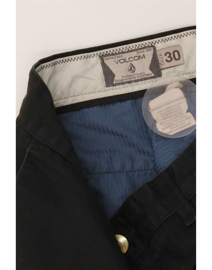Pantalón chino recto Volcom para hombre W30 L31 Poliéster negro