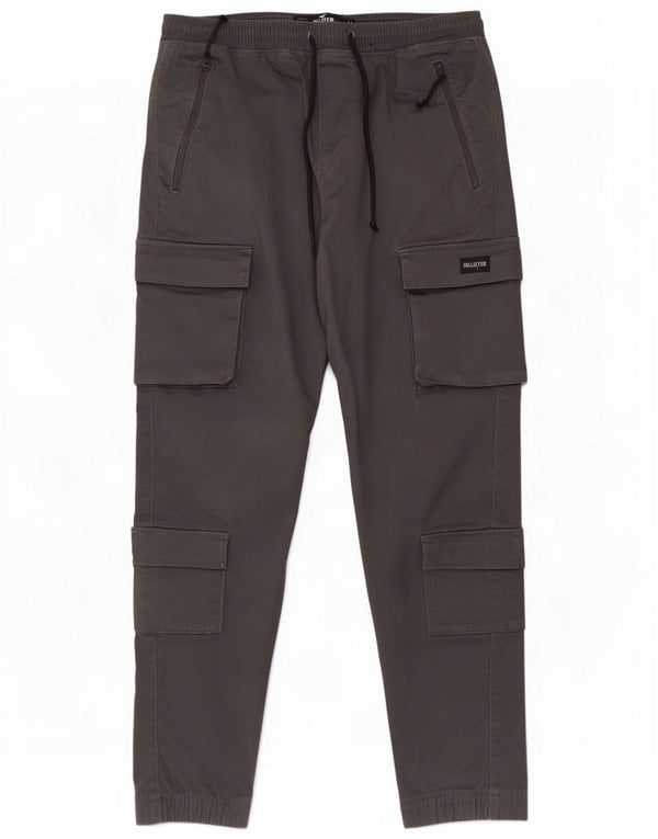 Pantalones cargo tipo joggers Hollister para hombre Mediano W32 L29 Algodón gris