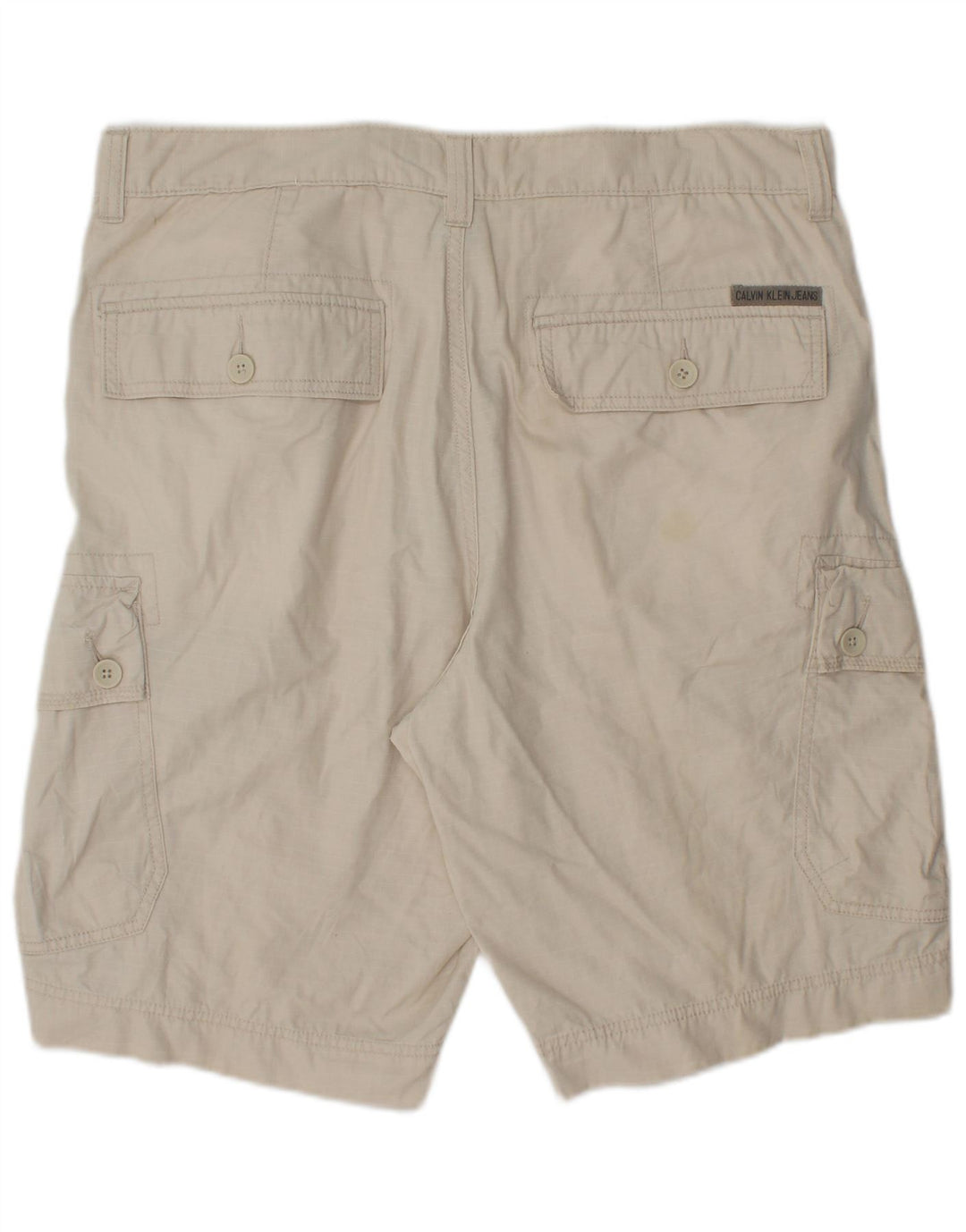 Calvin Klein Pantalones cortos cargo para hombre W34 Algodón beige grande