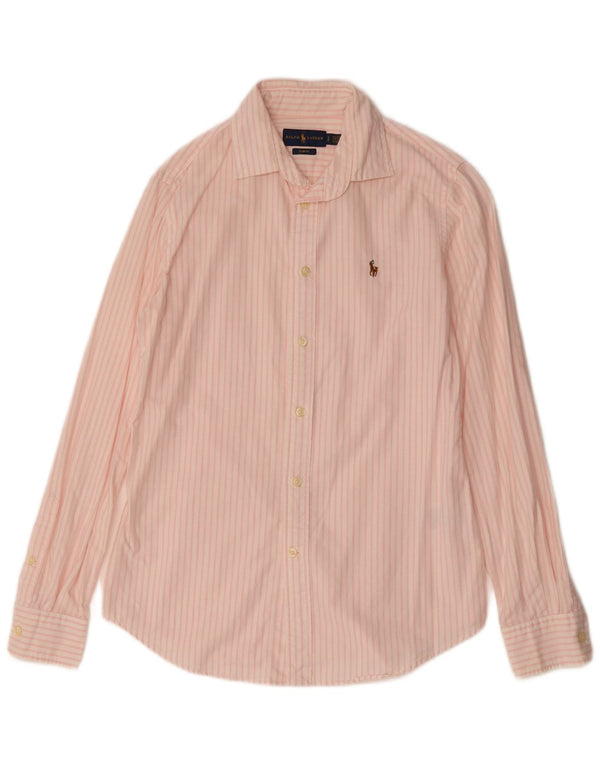 Ralph Lauren Camisa Slim Fit Para Hombre De Algodón A Rayas Rosa Pequeña