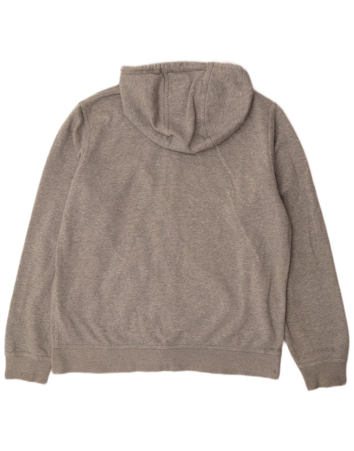 NIKE Sudadera con capucha y cremallera para hombre, talla grande, algodón gris