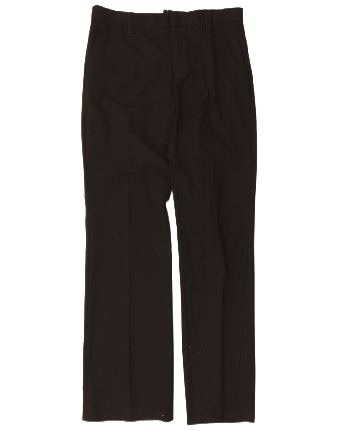 Zara Mujer Pantalón Chino Recto EU 40 Medium W30 L34 Poliéster Negro