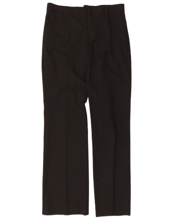 Zara Mujer Pantalón Chino Recto EU 40 Medium W30 L34 Poliéster Negro