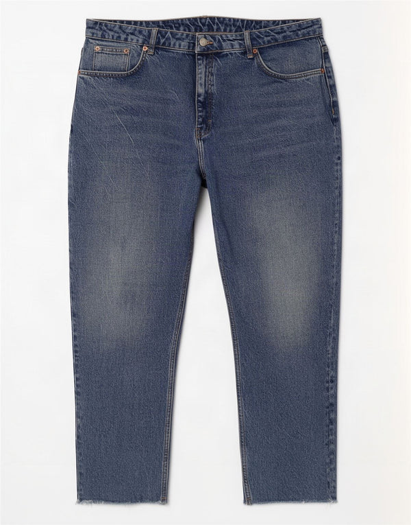 Topshop Vaqueros rectos para mujer UK 18 XL W36 L26 Algodón azul