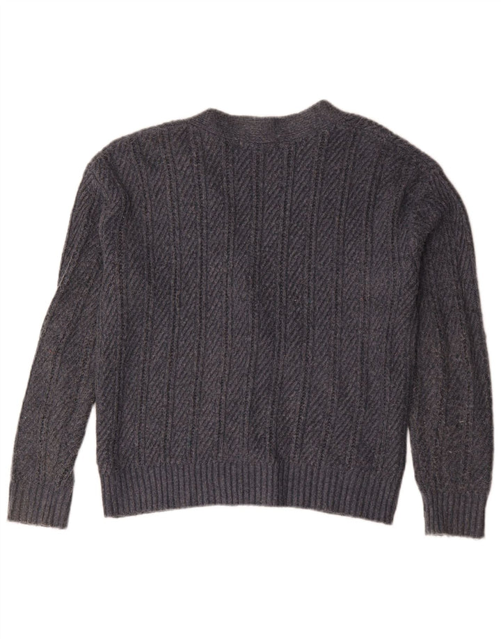 Marks & Spencer Suéter tipo cárdigan extragrande para mujer UK 10 Small Grey