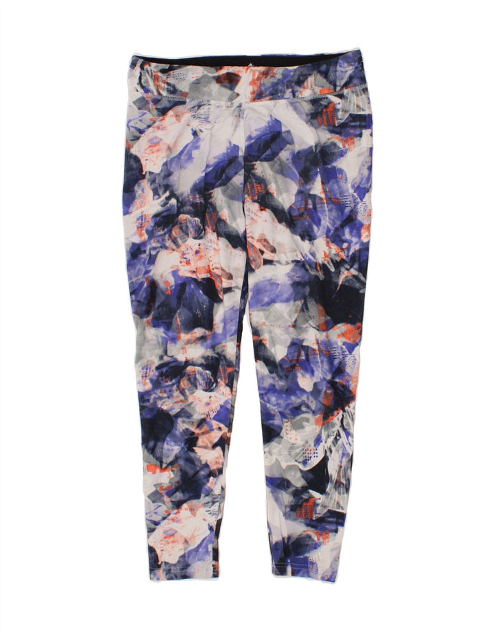 ADIDAS Womens Climalite Leggings UK 12/14 Medium  Multicoloured Vintage Adidas and Second-Hand Adidas from Messina Hembry 