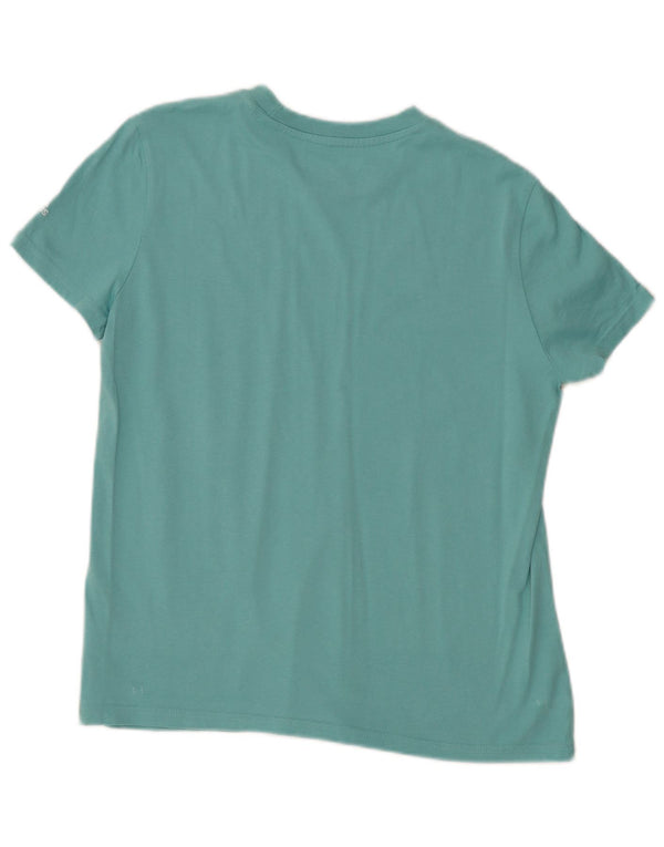 Adidas Camiseta Gráfica Mujer Top UK 20/22 XL Turquesa Algodón