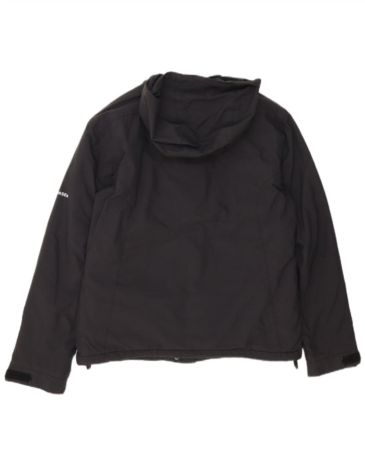 Helly Hansen - Chaqueta cortavientos con capucha para mujer, talla 40, color negro