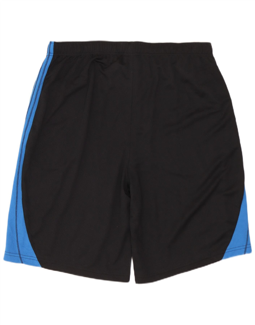 PUMA Pantalones cortos deportivos para hombre poliéster color block negro grande