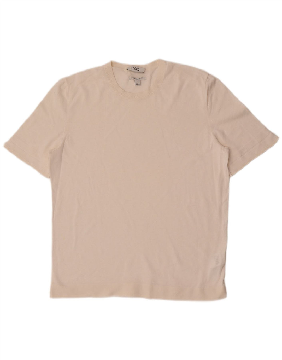 Cos Camiseta regular para mujer Top UK 40 Algodón blanco mediano