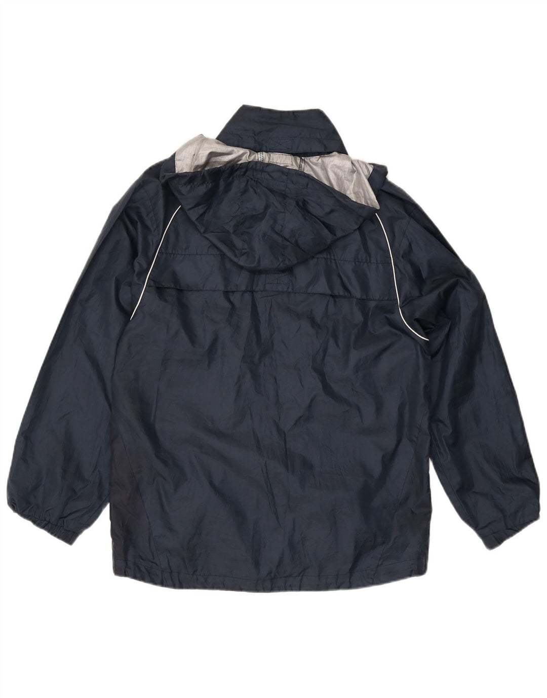 Umbro Chaqueta impermeable con capucha para hombre UK 36 Small Azul marino Poliéster