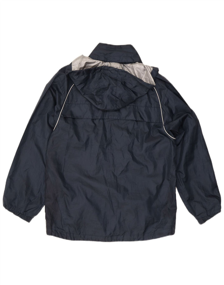 Umbro Chaqueta impermeable con capucha para hombre UK 36 Small Azul marino Poliéster