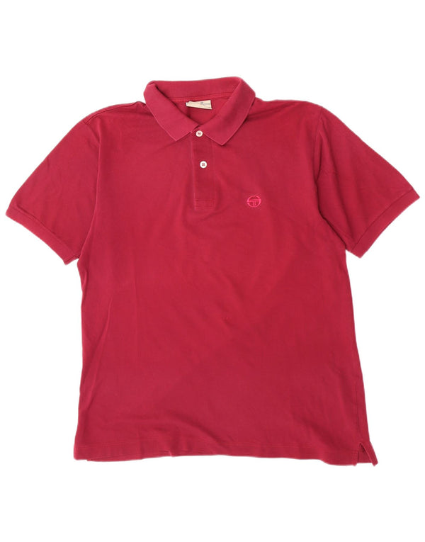 Sergio Tacchini Polo para hombre IT 48 Granate mediano