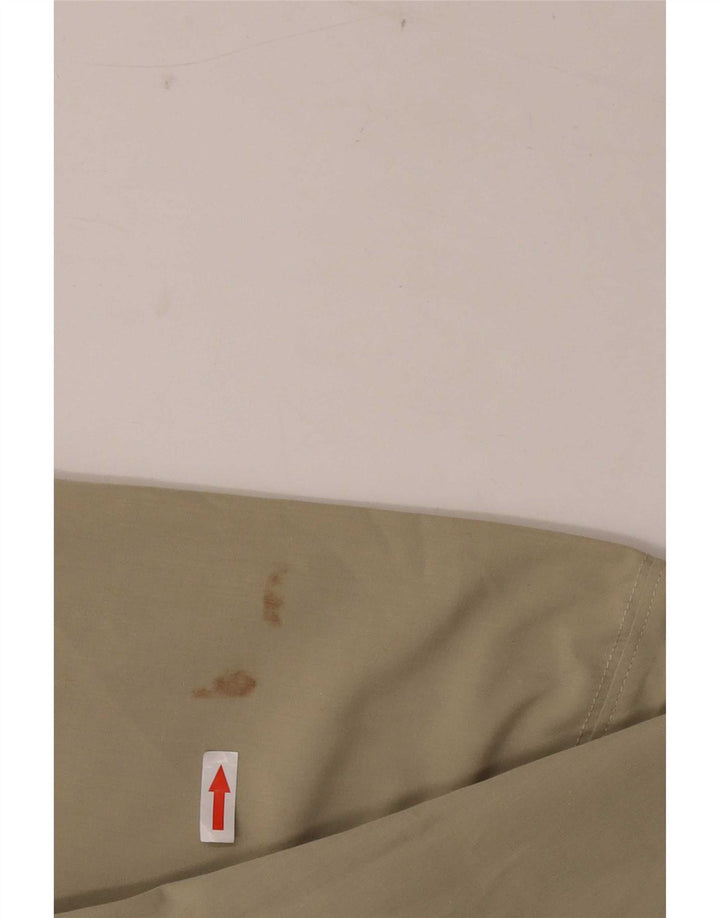 Adidas Camisa de manga corta para hombre UK 44/46 Large Caqui Poliéster