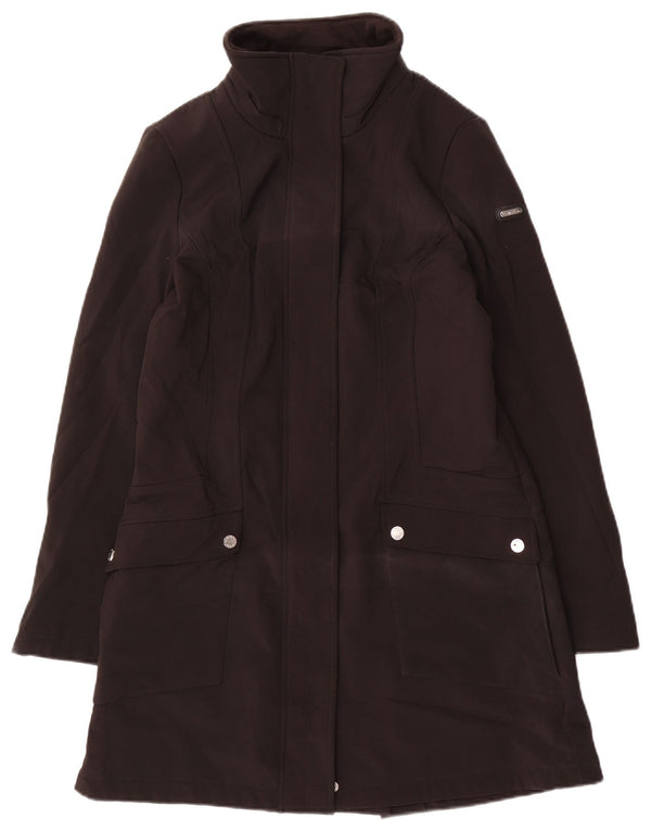 Calvin Klein Chubasquero para mujer UK 10 Pequeño Poliéster negro