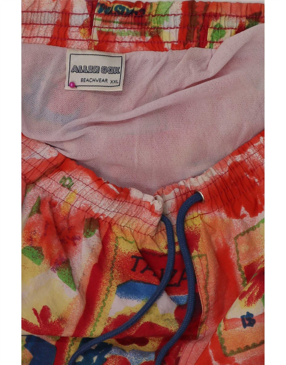 Allen Cox - Bañador para hombre, talla 2XL, poliamida floral multicolor