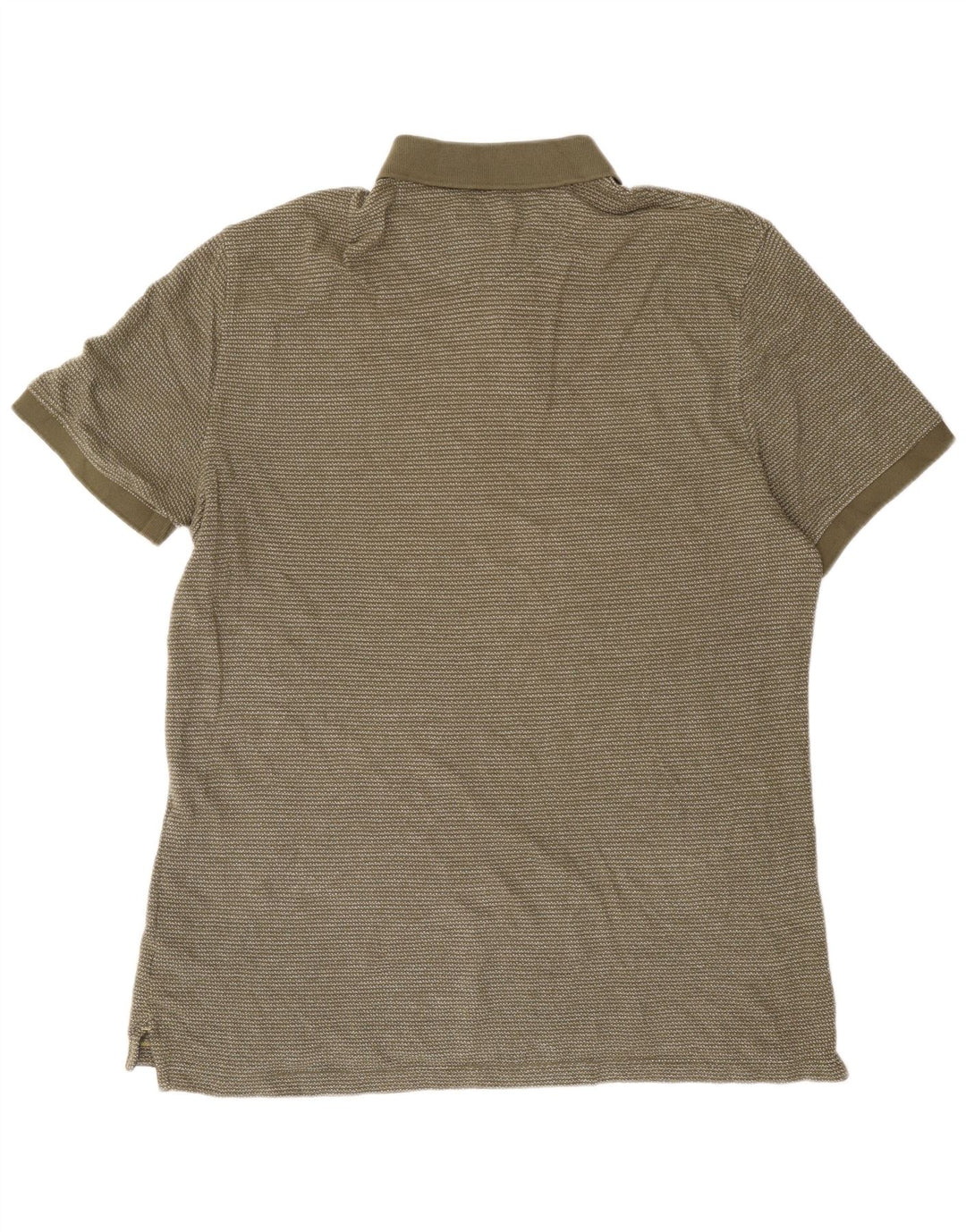 Polo para hombre White Stuff XL de algodón a rayas caqui
