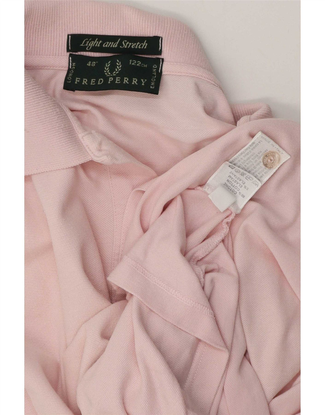 Fred Perry Polo De Hombre De Algodón A Rayas Rosa Grande
