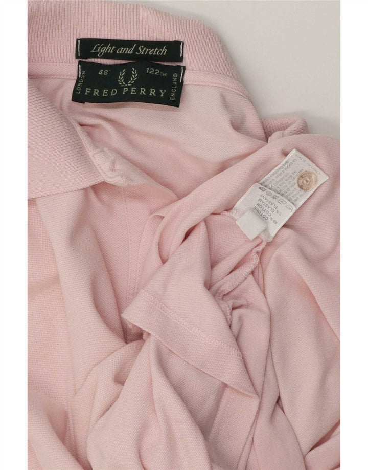 Fred Perry Polo De Hombre De Algodón A Rayas Rosa Grande
