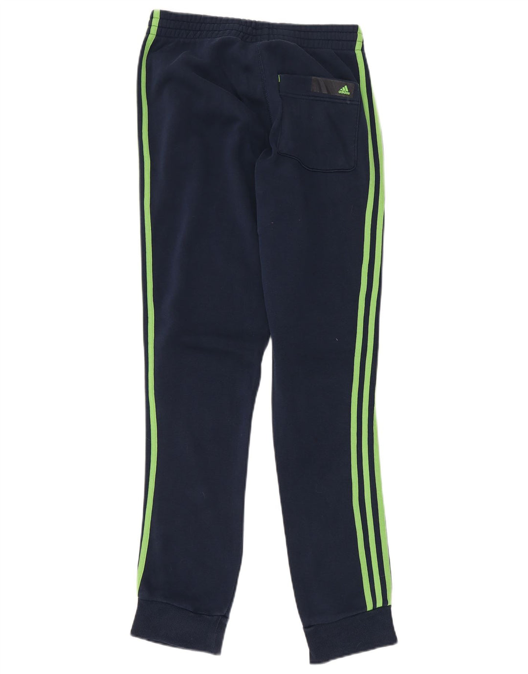 ADIDAS Hombre Gráfico Chándal Pantalones Joggers Pequeño Azul Marino Algodón