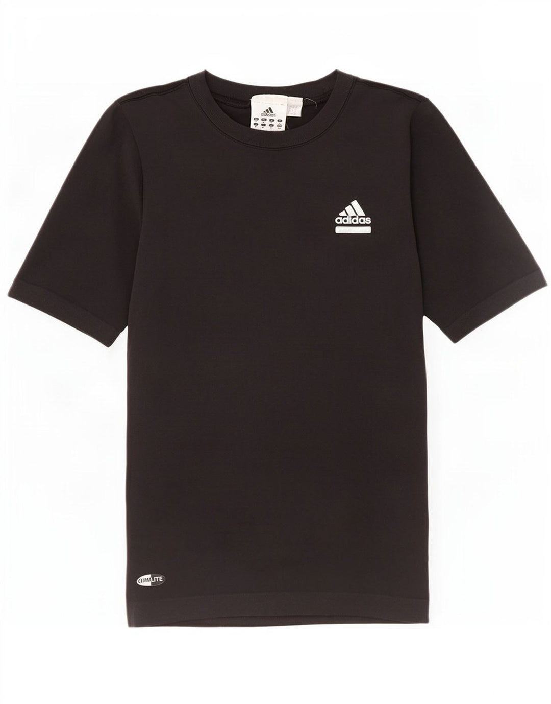 Adidas Mujer Climalite Camiseta Top UK 12 Mediano Negro Poliamida