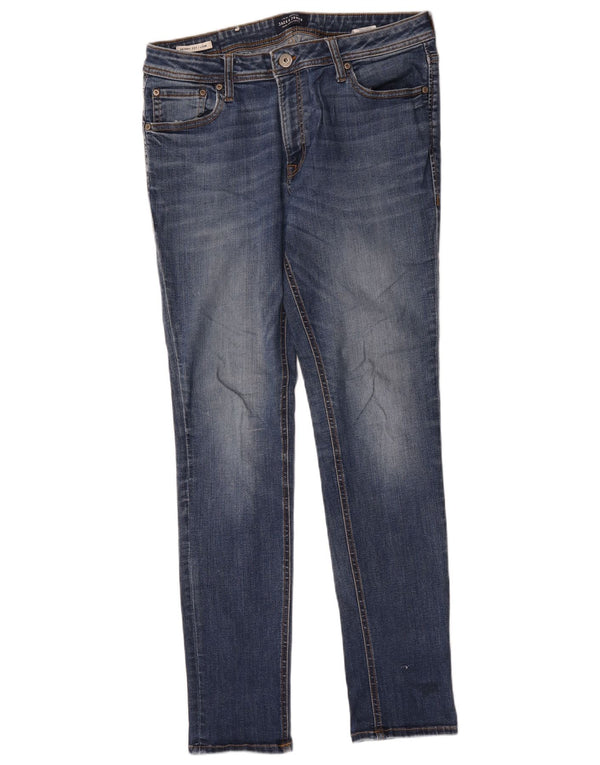 Jack & Jones Mens Liam Skinny Jeans W34 L32 Algodón Azul