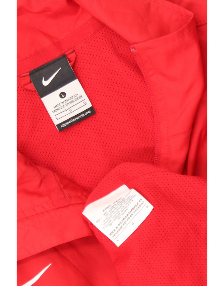Nike - Chaqueta de chándal para hombre, talla grande, color rojo, poliéster