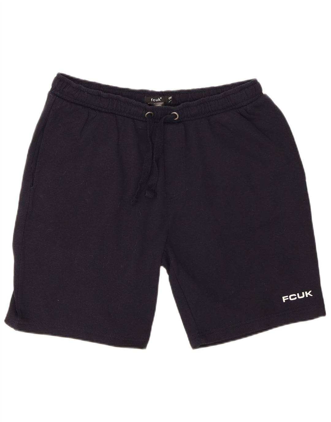 FCUK Pantalones cortos deportivos para hombre pequeño azul marino