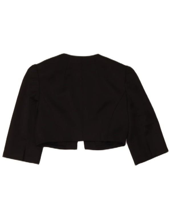 Coast Chaqueta Bolero de Manga 3/4 para Mujer UK 8 Small Poliéster Negro