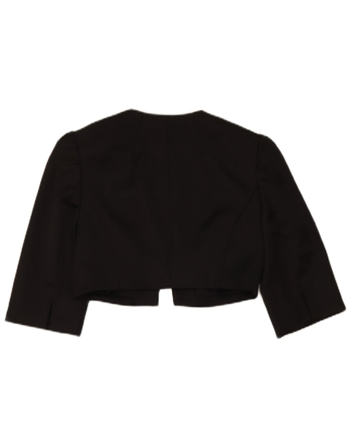 Coast Chaqueta Bolero de Manga 3/4 para Mujer UK 8 Small Poliéster Negro